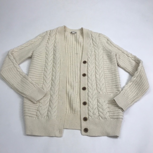 gap cable knit cardigan